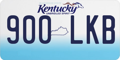 KY license plate 900LKB