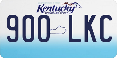 KY license plate 900LKC