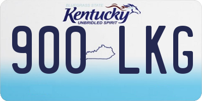 KY license plate 900LKG
