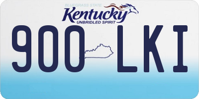 KY license plate 900LKI