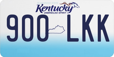 KY license plate 900LKK