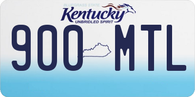 KY license plate 900MTL