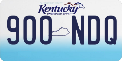 KY license plate 900NDQ