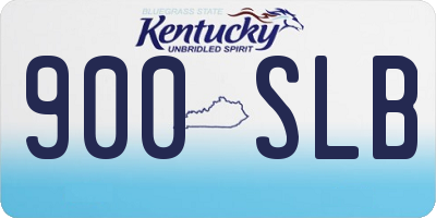 KY license plate 900SLB