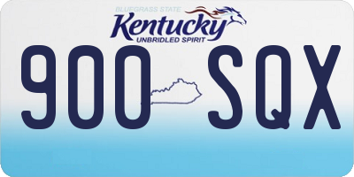 KY license plate 900SQX