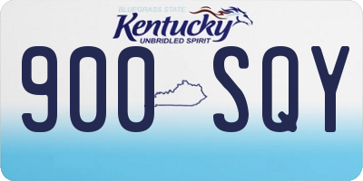 KY license plate 900SQY