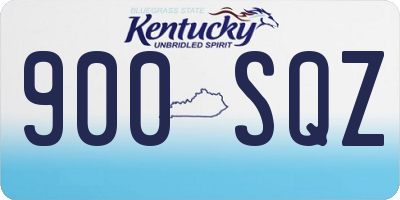 KY license plate 900SQZ