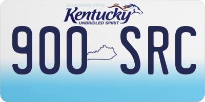 KY license plate 900SRC