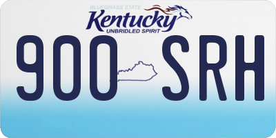 KY license plate 900SRH
