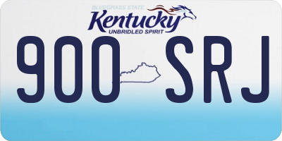 KY license plate 900SRJ