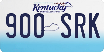 KY license plate 900SRK