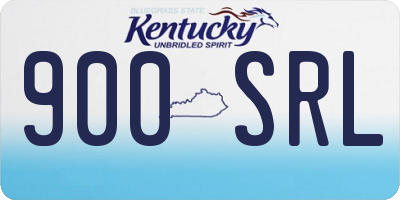KY license plate 900SRL