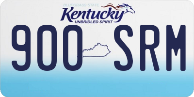 KY license plate 900SRM