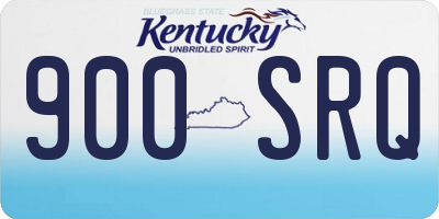 KY license plate 900SRQ