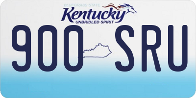 KY license plate 900SRU