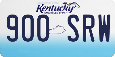 KY license plate 900SRW