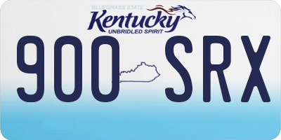KY license plate 900SRX