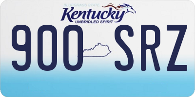 KY license plate 900SRZ