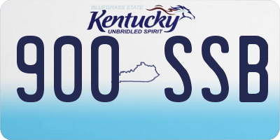 KY license plate 900SSB