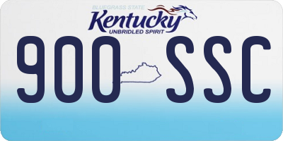 KY license plate 900SSC