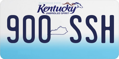 KY license plate 900SSH