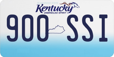 KY license plate 900SSI