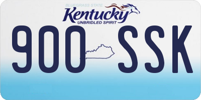 KY license plate 900SSK