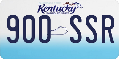 KY license plate 900SSR