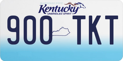 KY license plate 900TKT