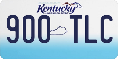 KY license plate 900TLC