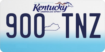 KY license plate 900TNZ