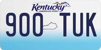 KY license plate 900TUK