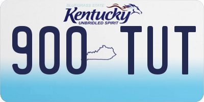 KY license plate 900TUT