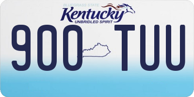 KY license plate 900TUU