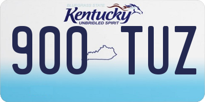 KY license plate 900TUZ