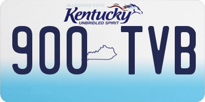 KY license plate 900TVB