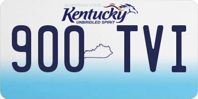 KY license plate 900TVI