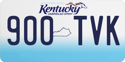 KY license plate 900TVK