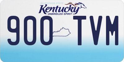 KY license plate 900TVM