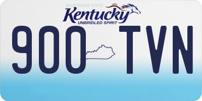 KY license plate 900TVN