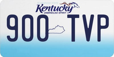 KY license plate 900TVP