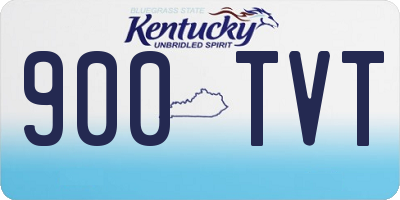 KY license plate 900TVT