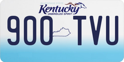 KY license plate 900TVU