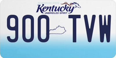 KY license plate 900TVW