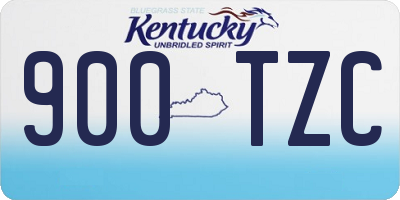 KY license plate 900TZC