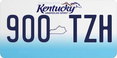 KY license plate 900TZH