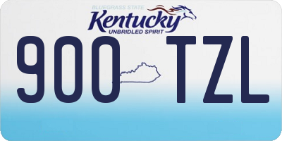 KY license plate 900TZL