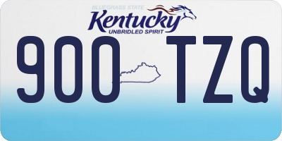 KY license plate 900TZQ