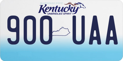 KY license plate 900UAA