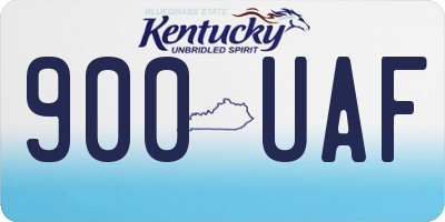 KY license plate 900UAF